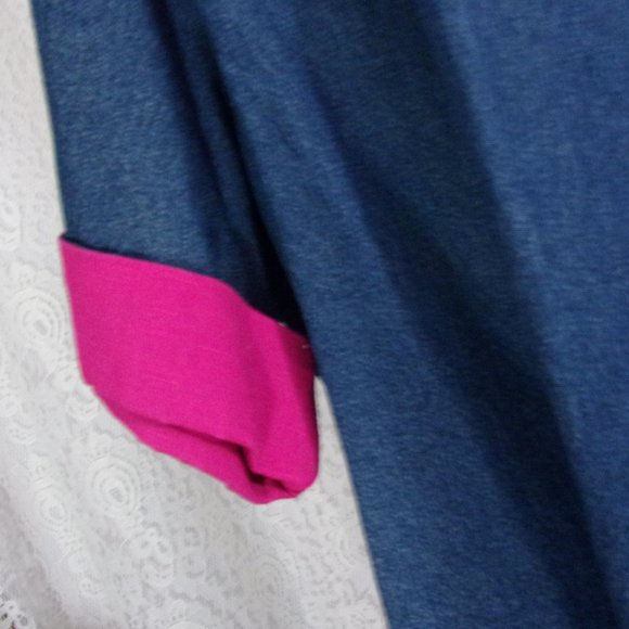 County Wear Blue Denim Jacket Maxi  Dress Pink Applique Embellished NWT - Picture 4 of 8